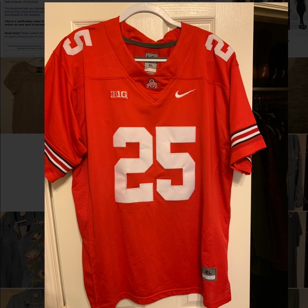 Ohio State Football Jersey (Nike) 25 Weber